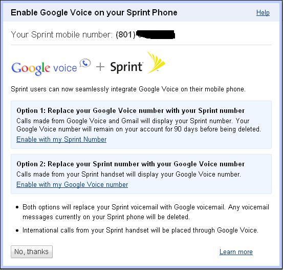 Integration Of Google Voice On Sprint Walkthrough Spoonjab